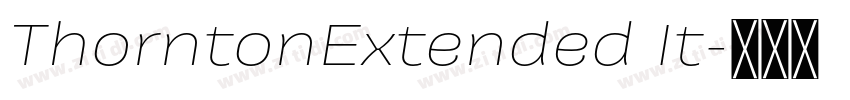 ThorntonExtended It字体转换